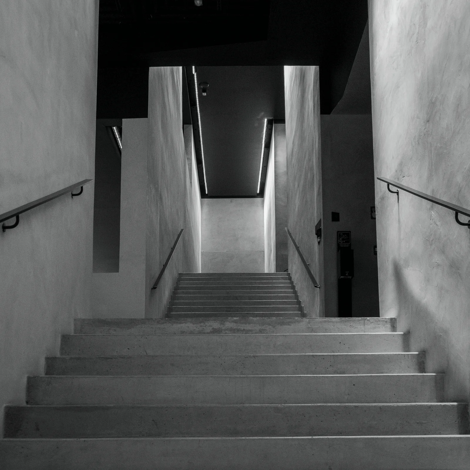 Precise architectural lines and light