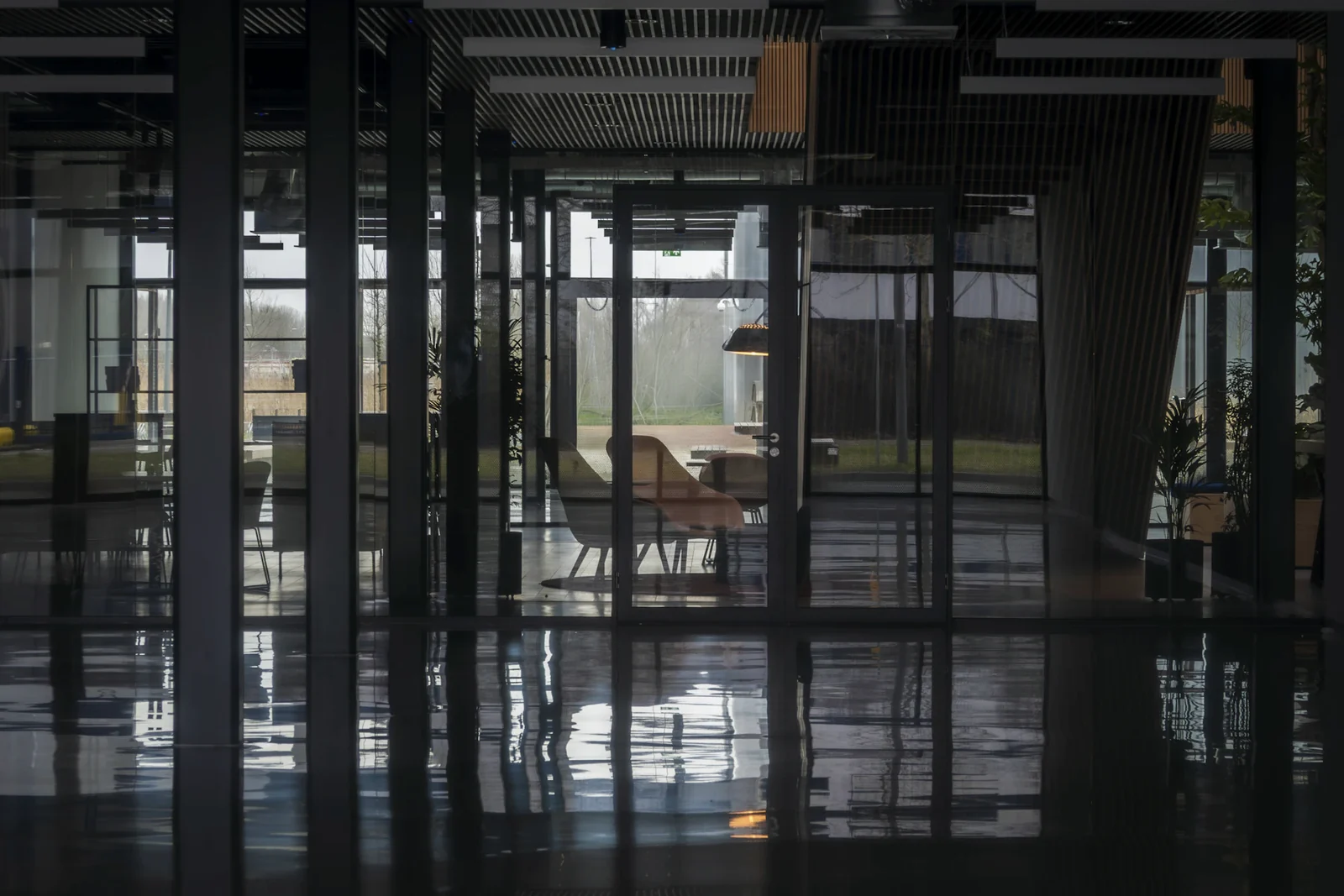 Professional workspace with natural light